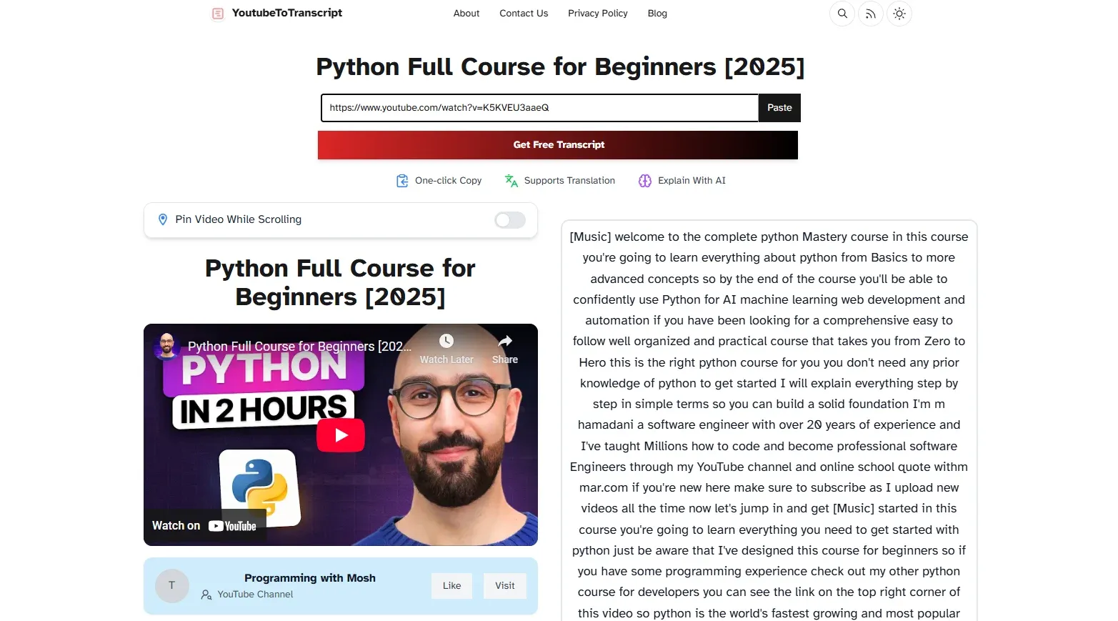 Python Full Course for Beginners